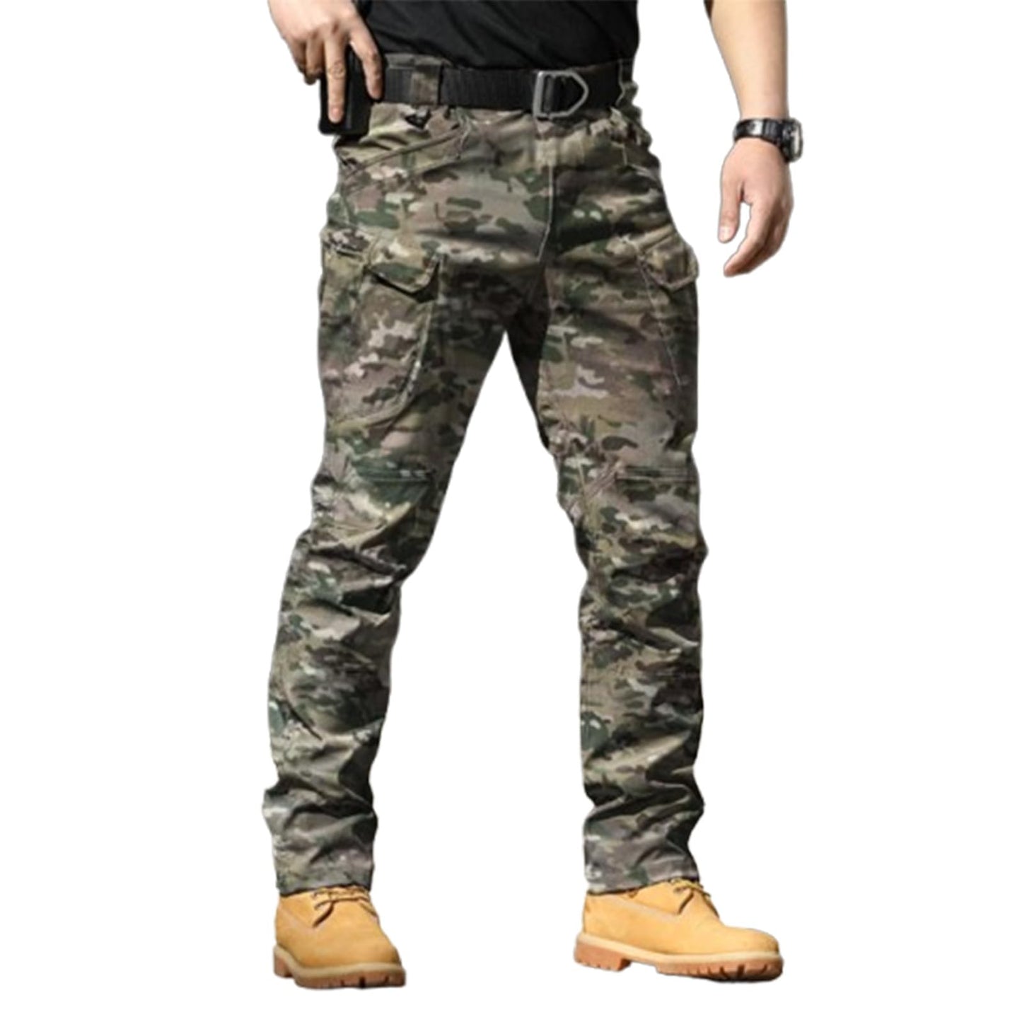 Flexcamo - Tactical Waterproof Pants, Flex Camo Cargo Pants for Men, Mens Tactical Hiking Pants