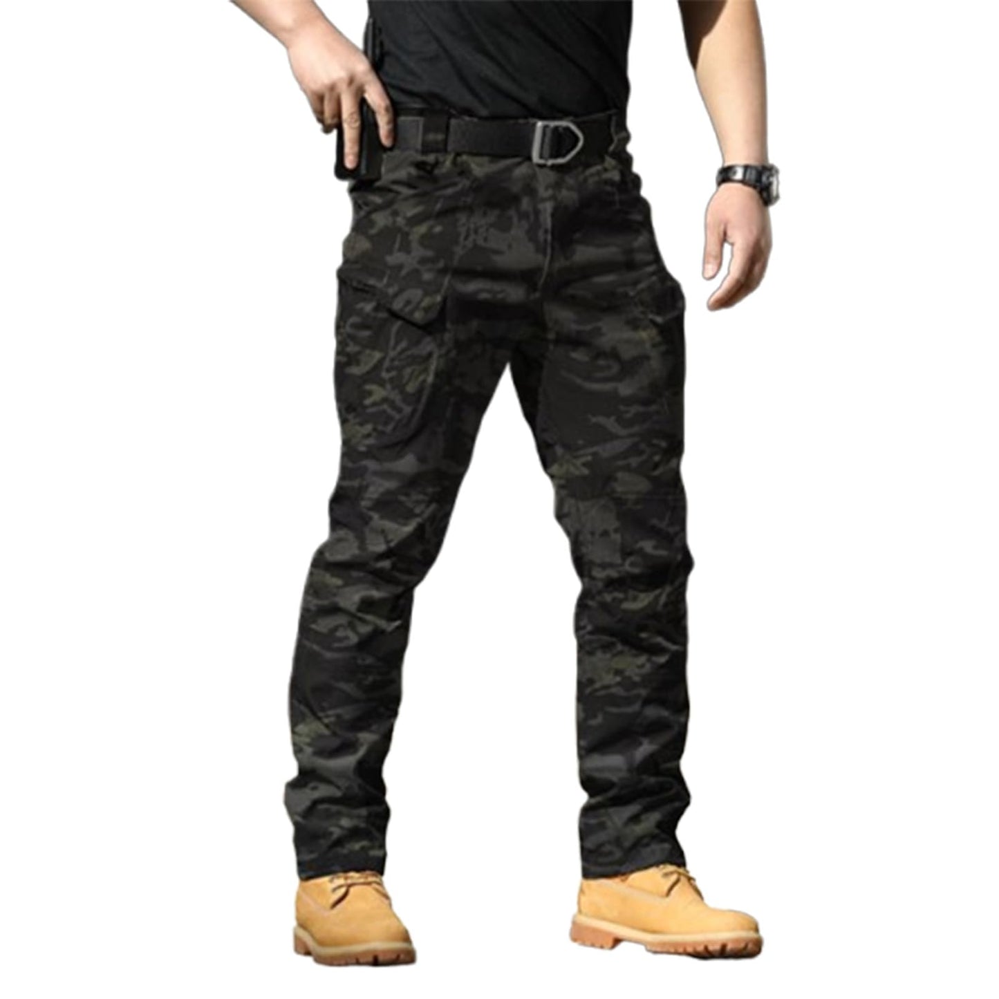Flexcamo - Tactical Waterproof Pants, Flex Camo Cargo Pants for Men, Mens Tactical Hiking Pants