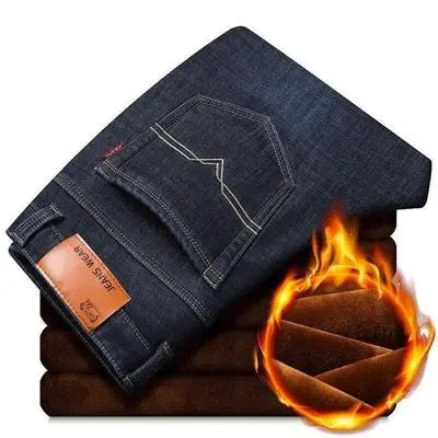 pantalones de invierno para hombres con forro polar