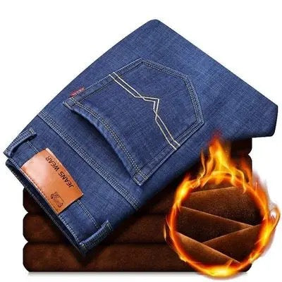 pantalones de invierno para hombres con forro polar