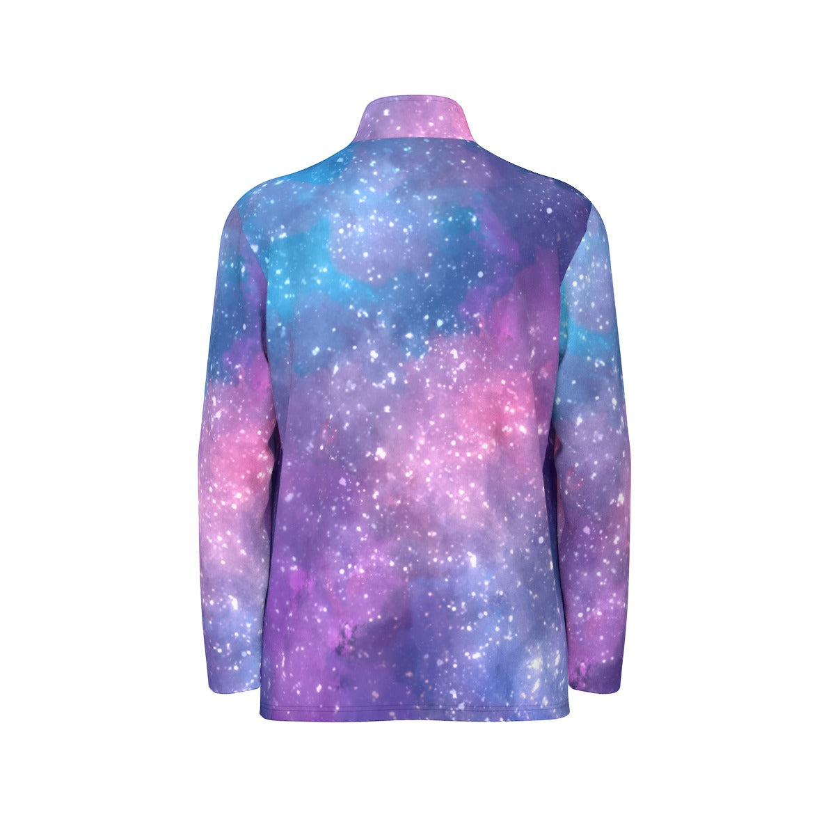 All-Over Print Men's Sports Collar Jersey With Long Sleeve